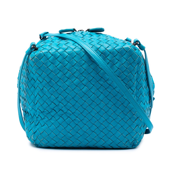 Bottega Veneta Handbags - Pre-Loved Bottega Veneta Nappa Intrecciato Cube Crossbody